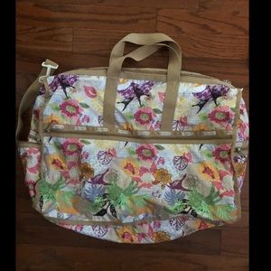 LeSportsac floral print oversized duffel bag